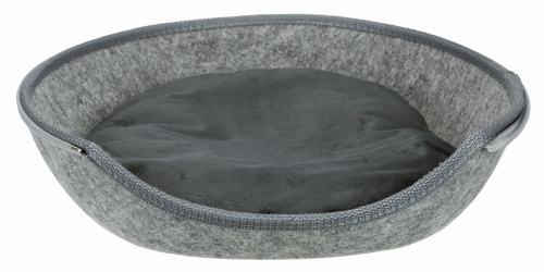 Лежак-пещера Luna, фетр, 40 × 24 × 46 cм, светло- серый