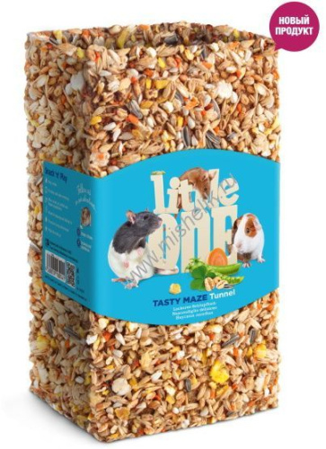 LITTLE ONE 270 г вкусная лазейка лакомство-туннель средний для грызунов 