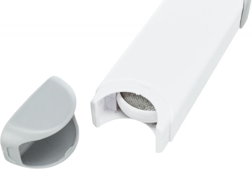 Щетка "Анти-пух" на подставке, 33 см, белый/серый