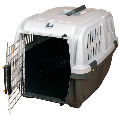 MPS переноска SKUDO 3  60х40h см с металлической дверцей с замком серая