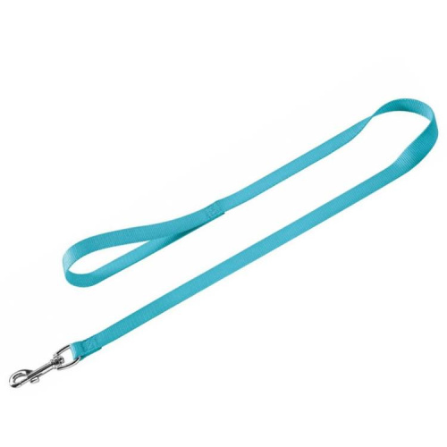 Поводок Hunter, нейлон, бирюзовый, длина 20/100, для собак среднего размера