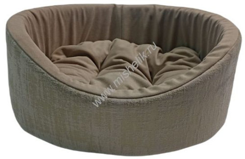 HOMEPET Indigo mocco №3 57 см х 45 см х 20 см лежак коричнево-золотистый для домашних животных