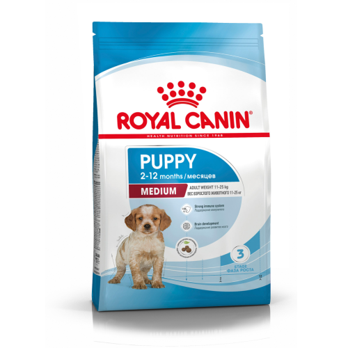 ROYAL CANIN MEDIUM PUPPY 3 кг сухой корм для щенков с 2 до 12 месяцев 