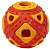 HOMEPET SILVER SERIES Ф 6,4 см х 5,9 см игрушка для собак мяч фигурный красно-оранжевый каучук