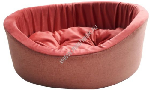 HOMEPET Montana №2 49 см х 43 см х 17 см лежак ягодно-розовый для домашних животных