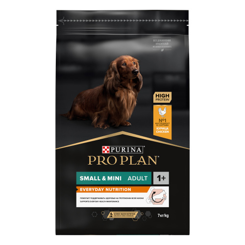 PRO PLAN 7 кг сухой корм для взрослых собак мелких и карликовых пород, с высоким содержанием курицы