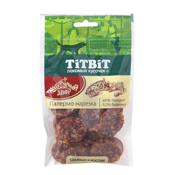 Лакомство TiTBiT Нарезка Палермо Колбасный двор для собак 80 г