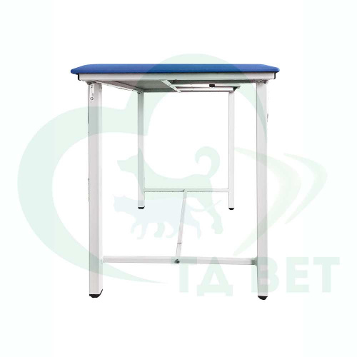ТД ВЕТ Стол ветеринарный СВУ-5 для УЗИ, 1320x720x900, каркас белый, синяя обивка