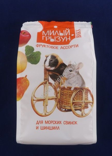 ВАКА High Quality Милый грызун 200 г фруктовое ассорти для шиншилл и морских свинок 