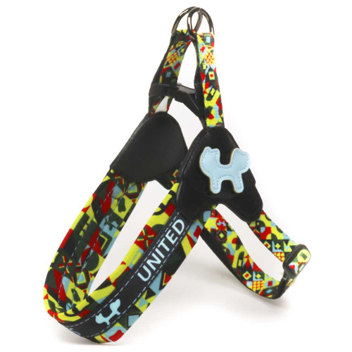 Шлейка United Pets для собак Complete me XS 40 x 37-46 см, разноцветный рисунок