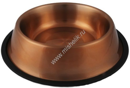 ANKUR 0,90 л миска медный цвет резиновое основание металл 