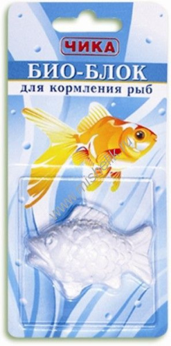 Чика био 15 г для кормления аквариумных рыб блок 