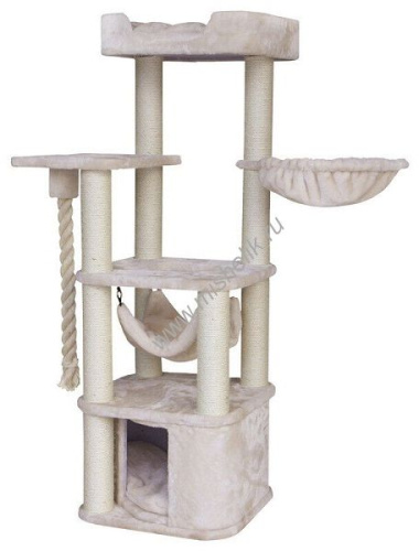 NOBBY ZADA 50 см х 50 см х 145 см игровая площадка для кошек кремовая