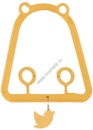 HOMEPET 9,5 см х 9,5 см качели для птиц с подвесом бежевые 