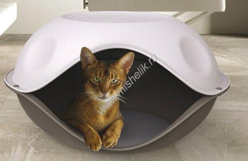 GEORPLAST DUCK PILLOW домик для кошки пластик с подушкой 