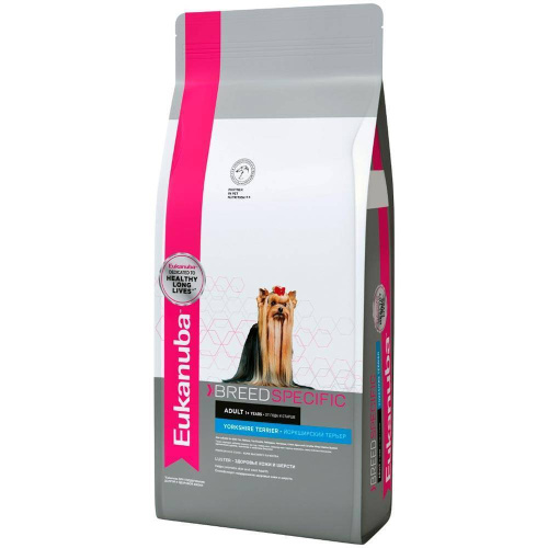 EUKANUBA BREED SPECIFIC YORKSHIRE TERRIER ADULT 1 кг сухой корм для взрослых собак породы Йоркширский Терьер 