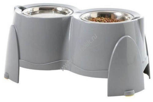 SAVIC ERGO FEEDER 49 х 28 х 18,5 см -2х850 ml подставка с двумя мисками из пластика