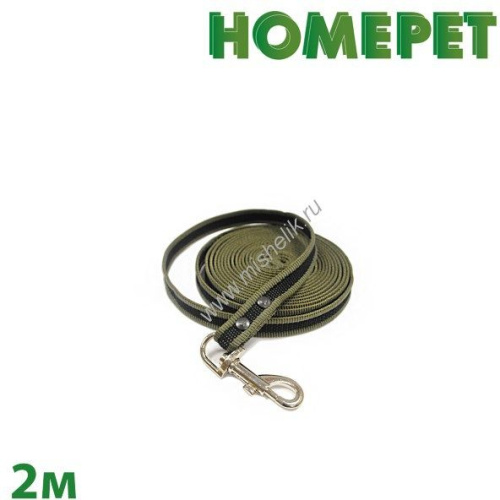 HOMEPET 18 ммх2 м поводок для собак с ручкой и карабином