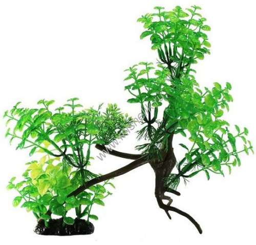 FAUNA INT №29 30 см х 14 см х 25 см декорация растение на коряге пластик 