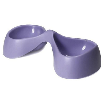United Pets миска двойная Bicio, 2х230 мл, сиреневая (лиловая)