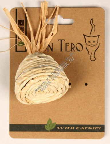 МОН ТЕРО ЭКО 5 см игрушка для кошек пирамидка с кошачьей мятой бежевая 