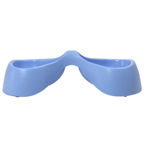 United Pets миска двойная Bicio, 2х230 мл, голубая