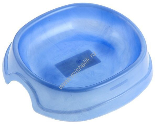 HOMECAT Atlantis 13,5 см х 12,5см х 3 см миска 200 мл голубой перламутр