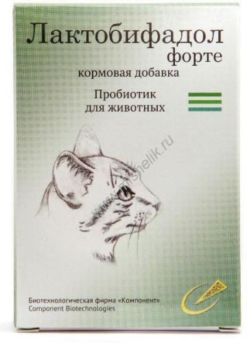 t ЛАКТОБИФАДОЛ ФОРТЕ для кошек 50 г 