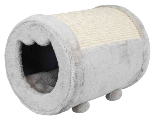 Когтеточка-бочонок, ø 27 × 39 cм, серый