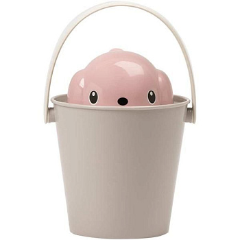 United Pets ведро для сухого корма "Dog-Crock" 7,5 л, серо-розовый, для собак