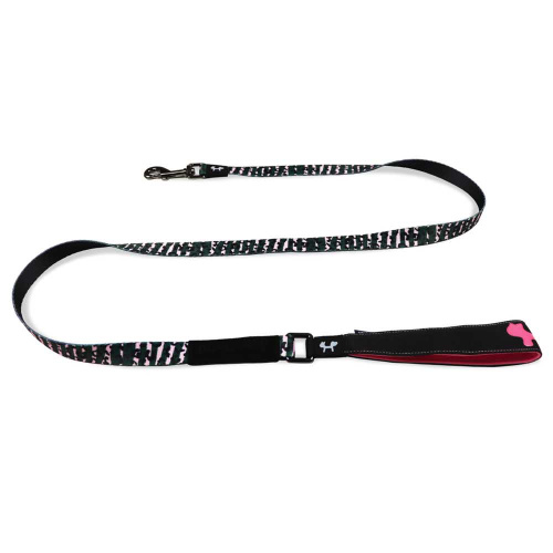 Поводок United Pets для собак Complete me 120 см, 25 мм, розовый камуфляж