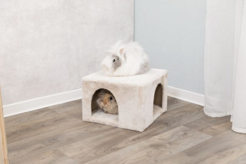 Домик для кроликов и морских свинок Cuddly Cave, 36 х 25 х 36 см, бежевый