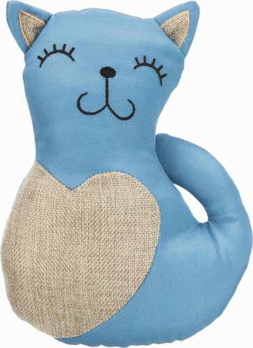 Игрушка для кошки "Кошка" XXL, ткань, 22 см