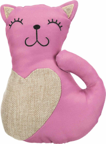Игрушка для кошки "Кошка" XXL, ткань, 22 см