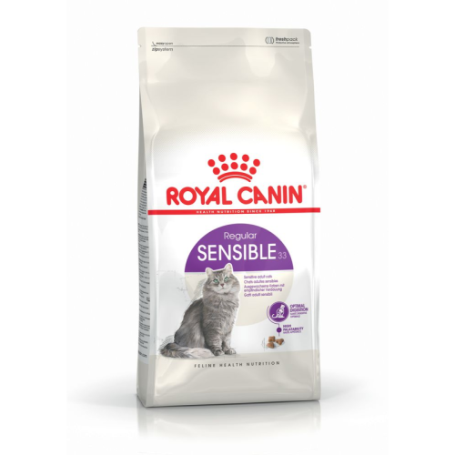 ROYAL CANIN SENSIBLE 33 4 кг сухой корм для кошек с чувствительной пищеварительной системой в возрасте от 1 года до 7 лет 