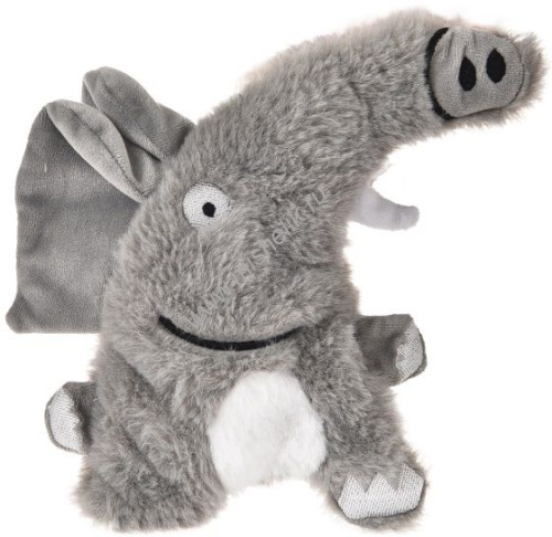 HOMEPET 17,5х16 см игрушка для собак слоник плюш с пищалкой