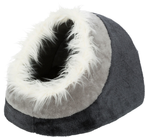 Лежак-пещера Minou, 35 х 26 х 41 см, темно-серый / светло-серый