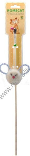 HOMECAT дразнилка для кошек Зверек из норки с пружинками
