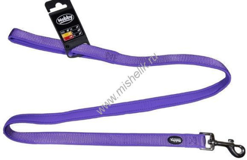 NOBBY CLASSIC PRENO длина 120 см ширина 15-20 мм поводок для собак нейлон фиолетовый 1х72