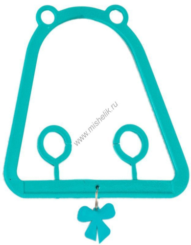 HOMEPET 9,5 см х 9,5 см качели для птиц с подвесом бирюзовые 