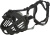 Намордник Muzzle Flex, резина, S (20 см, длина лобного ремня до 20 см), чёрный