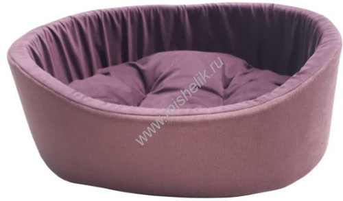 HOMEPET Montana №1 43 см х 38 см х 15 см лежак насыщенный виноград для домашних животных