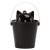 United Pets ведро для сухого корма "Cat-Crick" 7,5 л, черное, для кошек