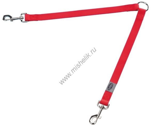 NOBBY CLASSIC длина 2 см х 45 см ширина 25 мм поводок-сворка для собак нейлон красный 1х72