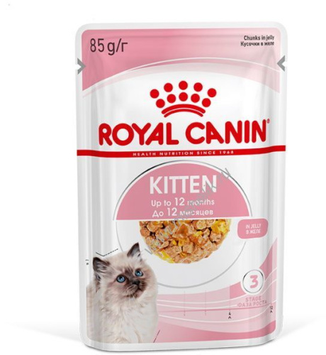 ROYAL CANIN KITTEN 85 г пауч влажный корм мелкие кусочки в желе для котят в возрасте до 12 месяцев 