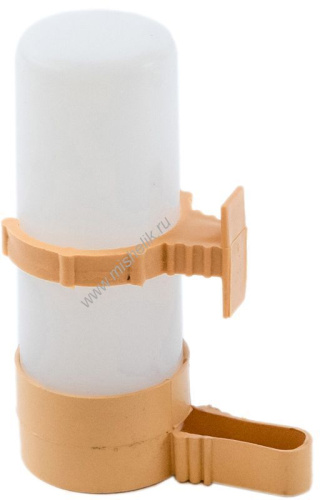 HOMEPET 60 мл поилка для птиц пластиковая матовая бежевая 