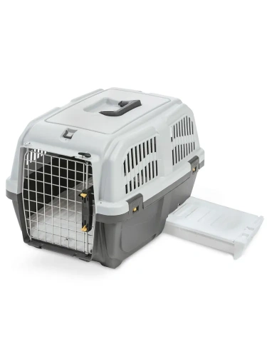 Переноска MPS SKUDO CAT TRAVEL 60x40x39см с лотком для наполнителя серая