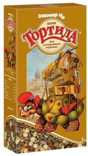 ЗООМИР 170 г тортила корм для сухопутных черепах 