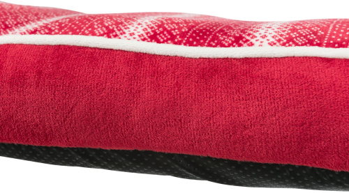 Лежак Lumi, прямоугольный, 70 x 50 см, красный / белый