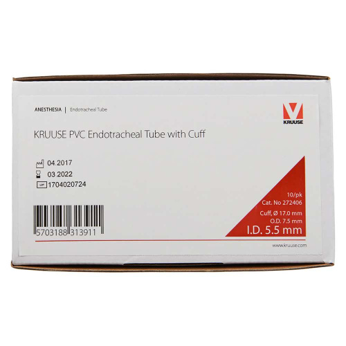 KRUUSE эндотрахеальная трубка с манжетой 5,5 мм.